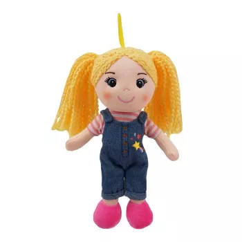 Boneca macia de pano TULILO Madzia 20 cm — brinquedo de pano para crianças, aspeto feito à mão