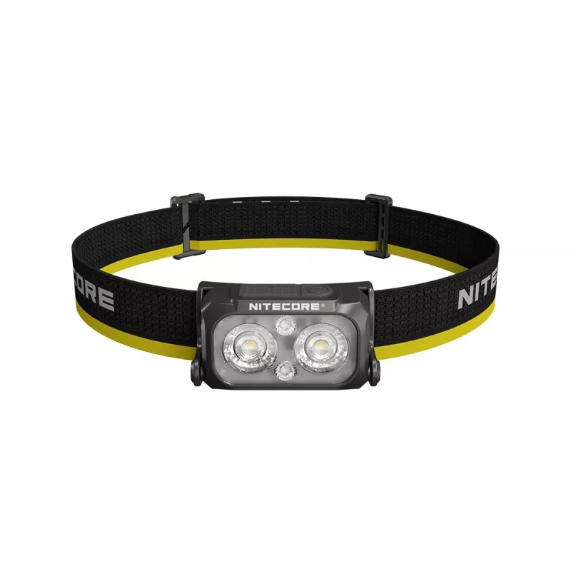 Lanterna de cabeça Nitecore NU25 MCT — lanterna de cabeça recarregável, até 400 lúmenes, iluminação compacta mãos-livres
