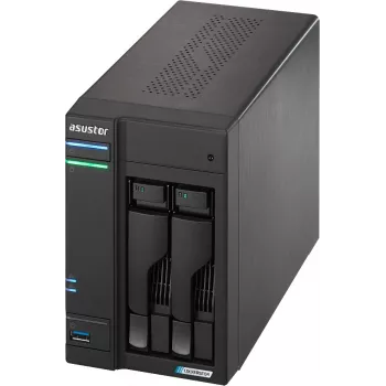 Asustor LOCKERSTOR 2 Gen2 (AS6702T) NAS Desktop Intel® Celeron® N5105 4 GB DDR4 0 TB ADM preto