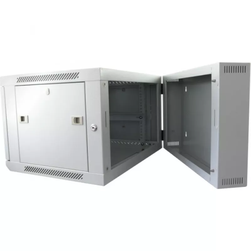 Armário rack ALLNET SMB6612 cinzento 33 kg, caixa para servidor/rede, armário compacto de chão