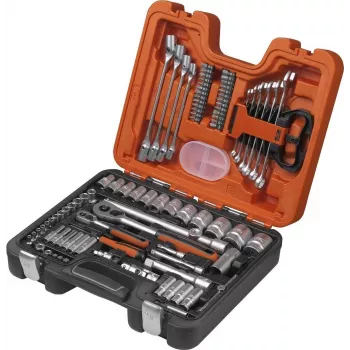 Conjunto de chaves de caixa BAHCO BAHS910 — conjunto de ferramentas de 92 peças com encaixe de 1/4 polegadas e 1/2 polegadas