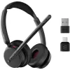 Epos Impact 500, Headset bináurico (bilateral), Bluetooth ANC, certificado MS Teams, incl. dongle USB-C com adaptador USB-A