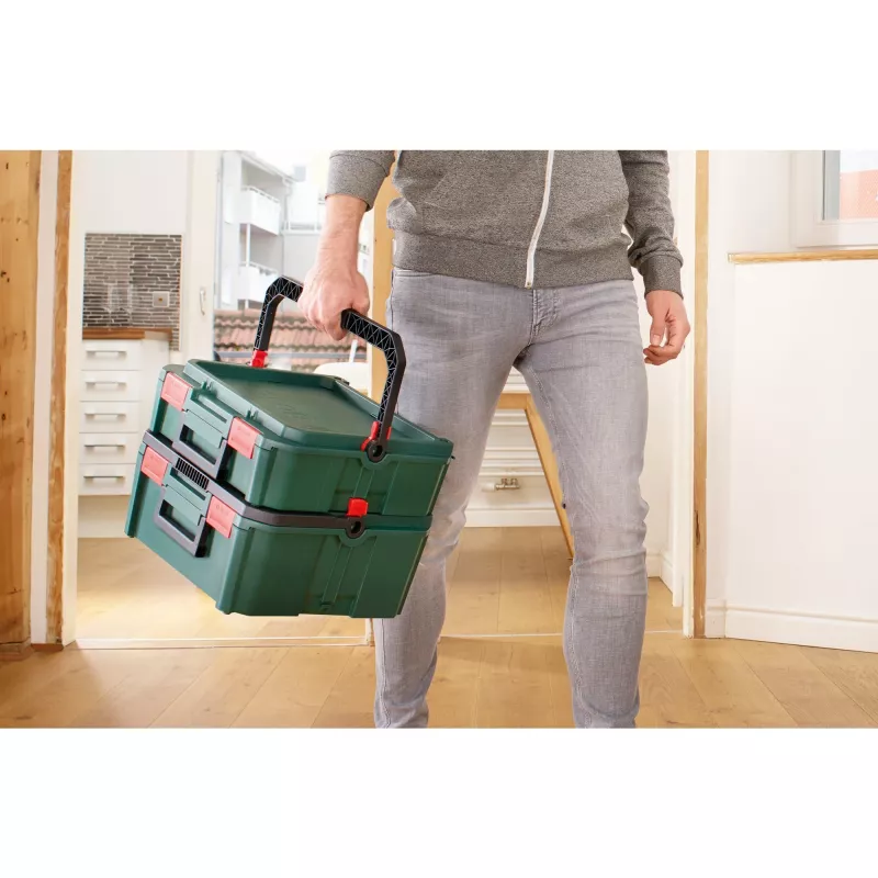 Caixa de armazenamento Bosch SystemBox retangular polipropileno (PP) preto, verde