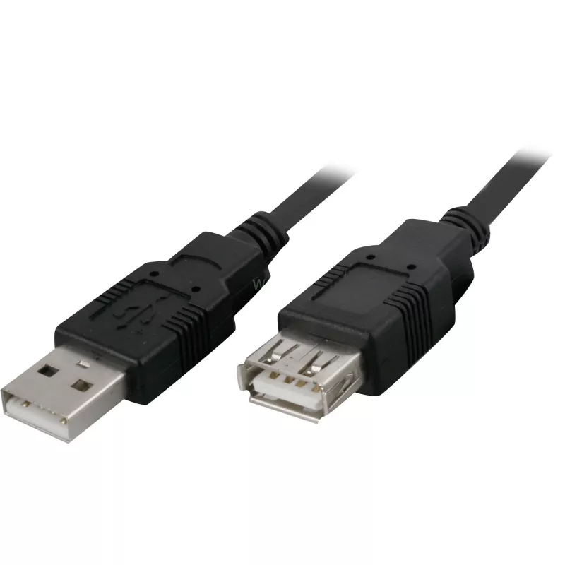 Goobay 68904 cabo de extensão USB 2.0, USB-A macho para USB-A fêmea, 3 m, preto