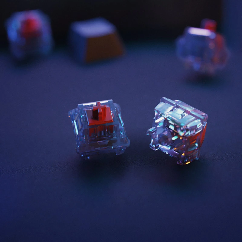 Interruptores mecânicos para teclado Aptel Glorious Fox Forge (pré-lubrificados), pack de 36