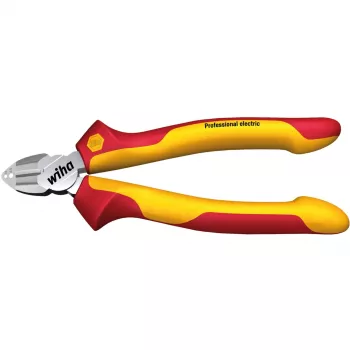 Corta-cabos manual Wiha 26745 — construção em aço, 160 mm de comprimento, punho vermelho/amarelo