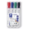 Marcador Staedtler Lumocolor 351 WP4 Ponta bala Preto Azul Verde Vermelho