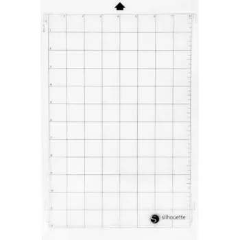 Tapete de corte Silhouette CUT-MAT-8 padrão para plotter de corte, aderente, 203 x 305 mm (8 x 30,50 cm, 12) (CUT-MAT-8)