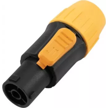 Ficha de cabo EUROLITE SAC3FX certificada IP, 3 pinos conector fêmea, para exterior/classe de proteção
