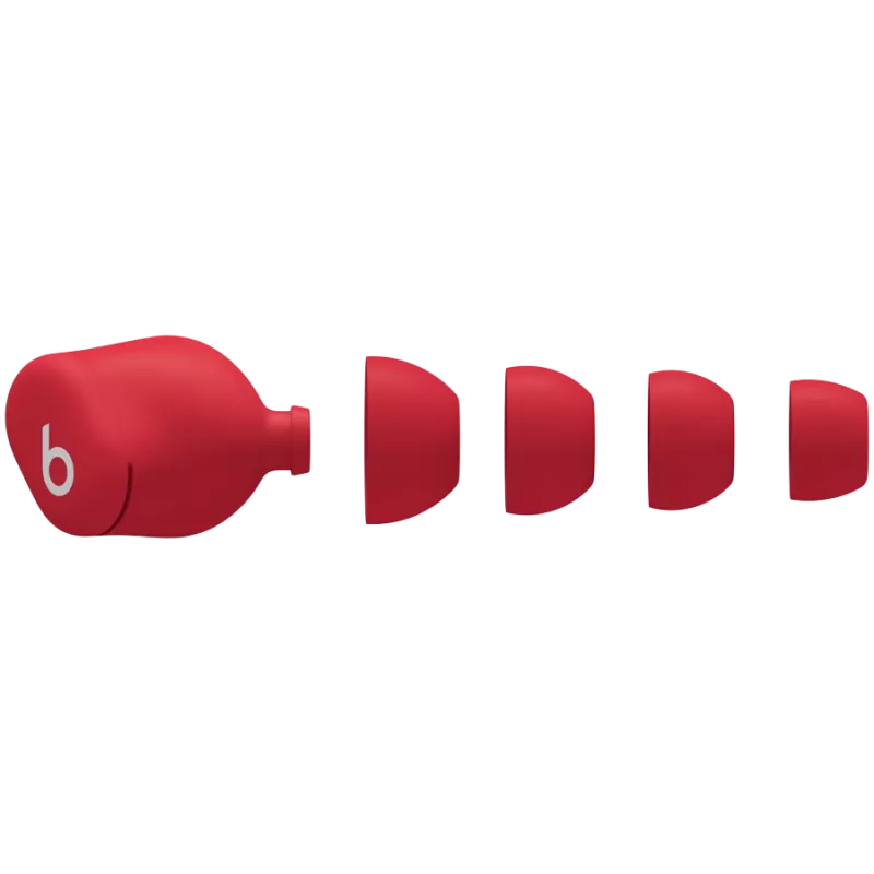 Beats Solo Buds - auriculares true wireless - Transparent Red, modelo A3151 A3150 A3152