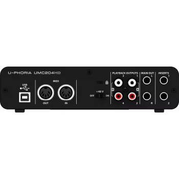 Behringer UMC204HD equipamento musical complementar