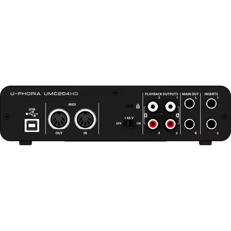 Behringer UMC204HD equipamento musical complementar