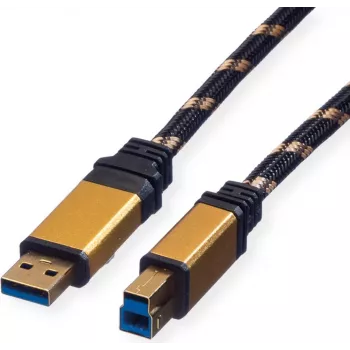 ROLINE Gold - Cabo USB - USB Type-B (M) para USB Type-A (M)