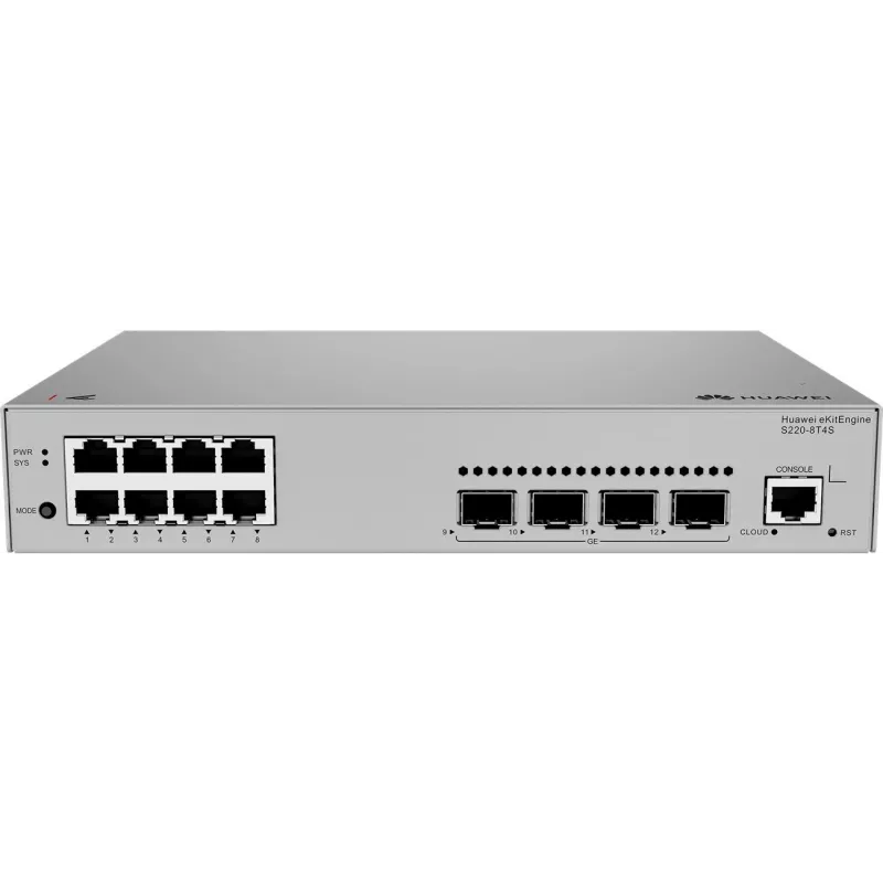 Huawei S220-8T4S Switch Gigabit, 4x SFP 8x LAN, 4x SFP