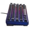 Teclado gaming Deltaco DK240 mini 60% USB, RGB preto