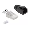 DeLOCK 66903 conector de cabo RJ-45 preto metálico macho 25 unid.
