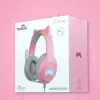 Auscultadores FR-TEC Tanooki com fios arco gaming cinzento - rosa (FT2021)