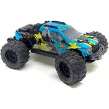 Absima Mini AMT Fluo Blue Brushless 1 16 Monster Truck RC elétrico tração às quatro rodas (16031)