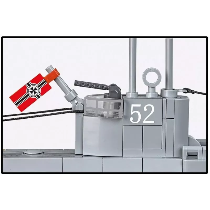 Conjunto de construção Cobi Submarino U-52 – conjunto de modelo de 474 peças