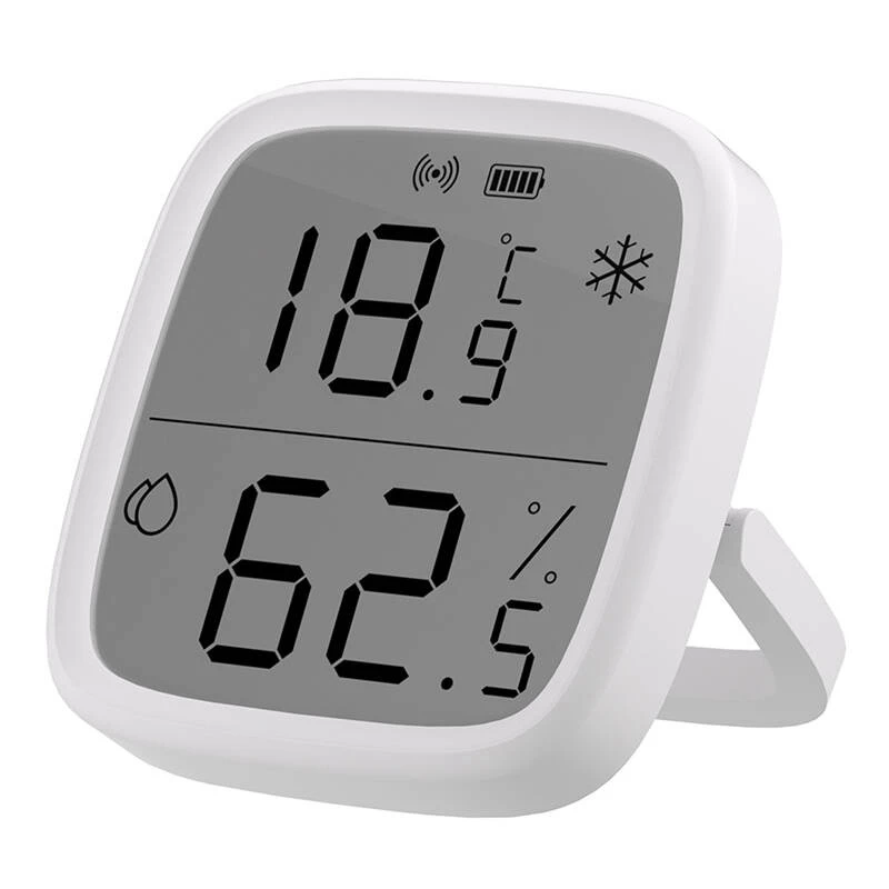Sensor de temperatura e humidade interior Sonoff ZigBee SNZB-02D sem fios pilha CR2450