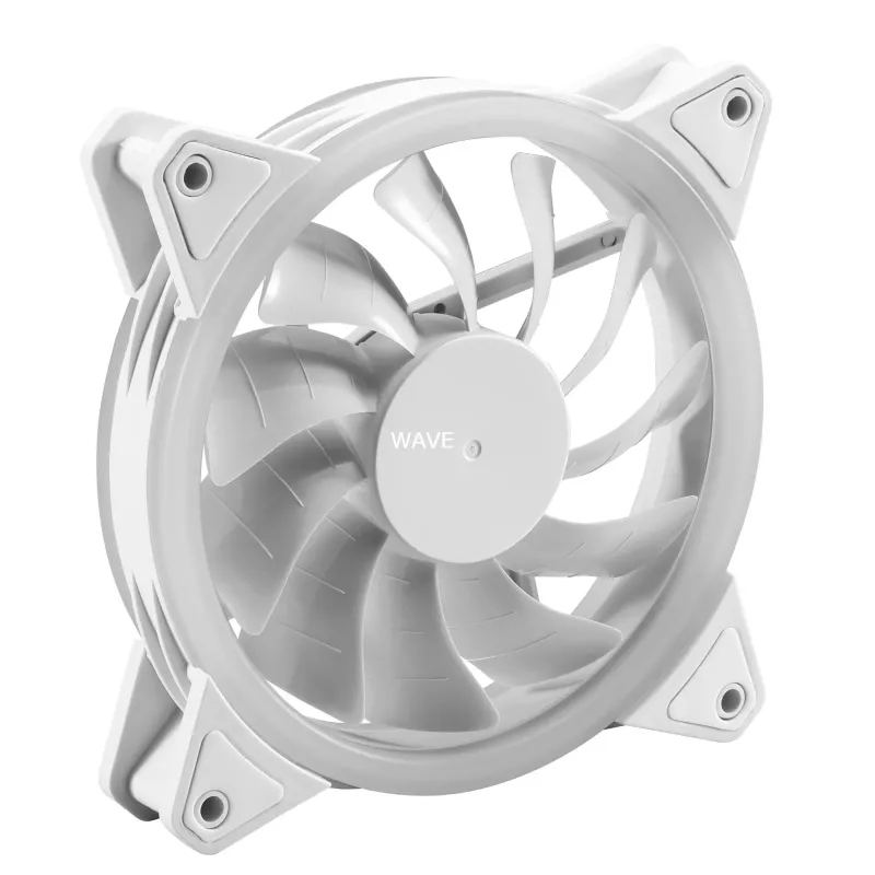 Sharkoon Shark Blades PWM RGB ventoinha de caixa de 120 mm, 400–1400 rpm, branca
