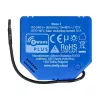 Relé inteligente Shelly Qubino Wave 1, 1 canal, de encastrar, Z-Wave, 16 A, 110–240 V AC / 24–48 V DC, plástico, azul