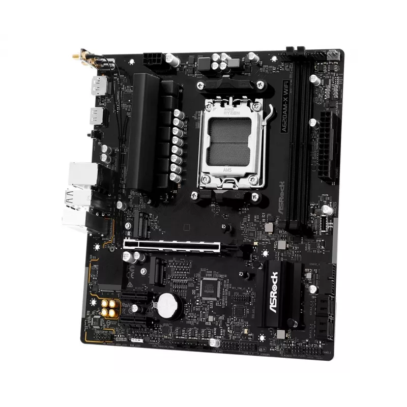 Placa-mãe ASRock A620AM-X WiFi AMD A620 AM5 Micro-ATX