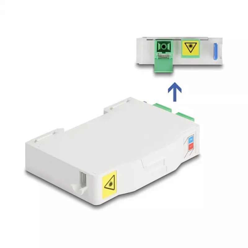 Caixa de terminação de fibra ótica DeLOCK 85935 SC simplex branco