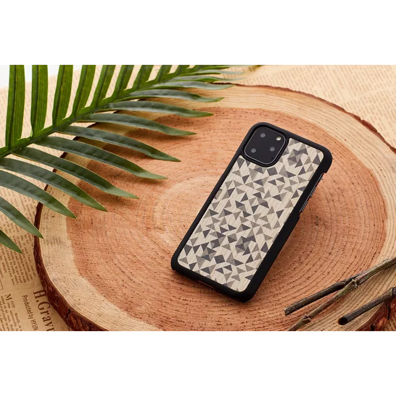 Capa para telemóvel man and wood para iPhone 11 Pro Max — design mono-triângulo preto