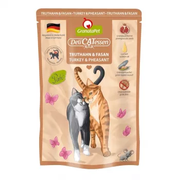 GRANATAPET DeliCATessen peru e faisão - comida húmida para gatos - 85 g