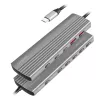 Hub LogiLink USB 3.2 Gen2 4+1 portas 2x USB-A 2x USB-C PD 100W alumínio