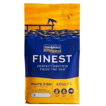 FISH4DOGS Finest Ocean peixe branco M/L - comida seca para cães - 12 kg