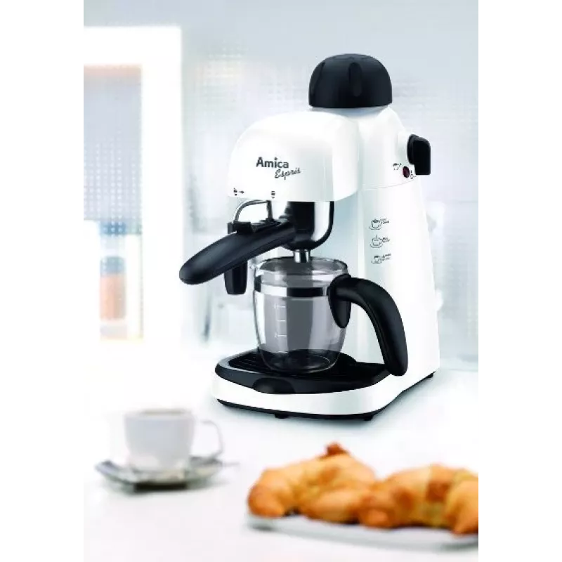 Máquina de café expresso branco-preto CD1011