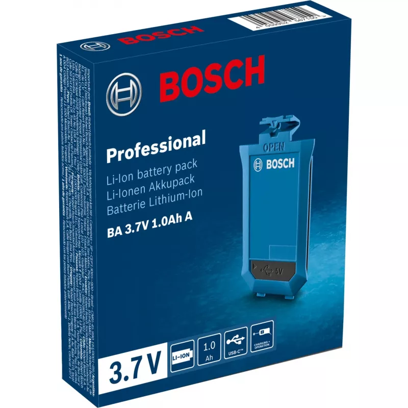Bosch BA 3.7V 1.0Ah A Professional bateria para medidores de distância a laser