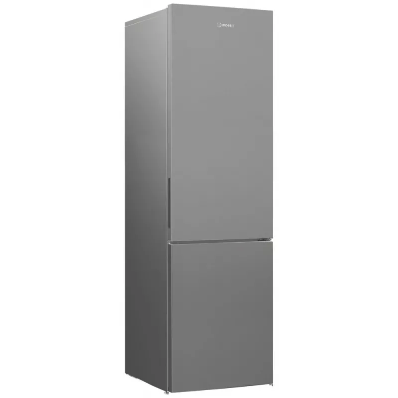 Frigorífico INDESIT | INKS 1401 S4E1 | Classe de eficiência energética E | Independente | Combinado | Altura 202,5 cm | Capacidade útil do compartimento de refrigeração 266 L | Capacidade útil do compartimento de congelação 120 L | 38 dB | Prateado
