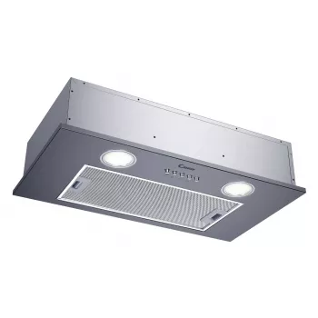 Exaustor de encastrar CANDY CBG625/1X, 520 mm de largura, 207 m³/h, filtro de carvão, controlo rotativo, prateado