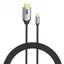 Cabo Vention USB-C para HDMI CRBBH – 2 m, 4K@60Hz, preto, USB-C para HDMI
