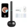 Limpador de ouvidos Bebird M9 S preto com câmara 1080P, sem fios