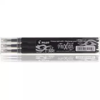 Conjunto de recargas Pilot 3x Frixion preto (BLS-FR7-B-S3) (BLSFR7BS3)