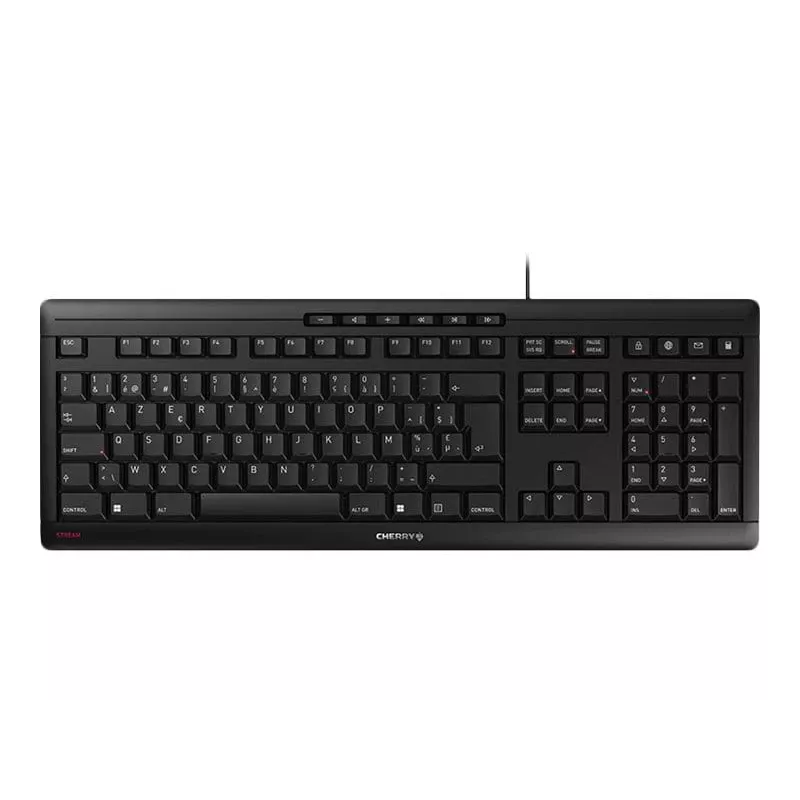 CHERRY STREAM JK-8500BE-2 Office USB AZERTY belga preto teclado