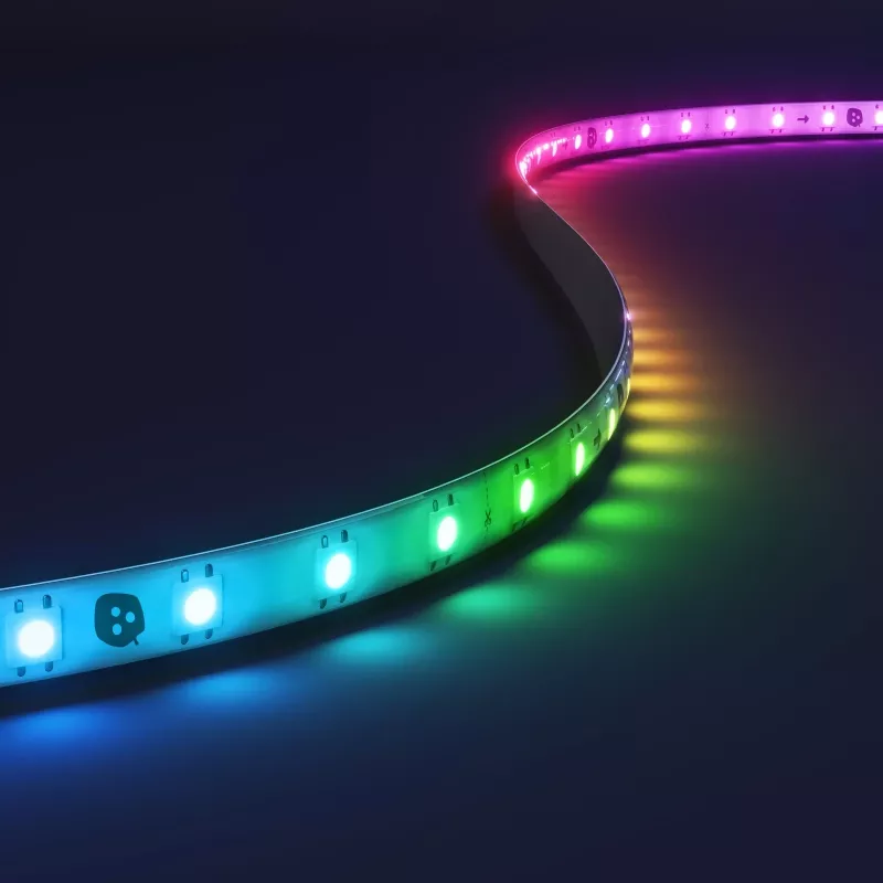 Nanoleaf Essentials NF085K02-5ALS Matter fita de luz HD inteligente multicolor, kit inicial, 5 m, 300 LED, mais de 16 milhões de cores, 550 lm, 18 W, 2700-6500 K, Wi-Fi/Bluetooth