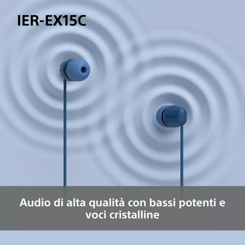 Headset Sony IER-EX15C Com fios In-Ear Chamadas/Música USB Type-C Rosa