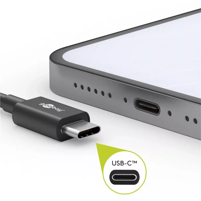 Cabo USB Goobay 51243 2 m USB 2.0 USB C preto (51243)