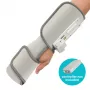 Massajador de mão e pulso HoMedics SR-CMH10H-GY portátil, ajuste regulável para mãos e pulsos