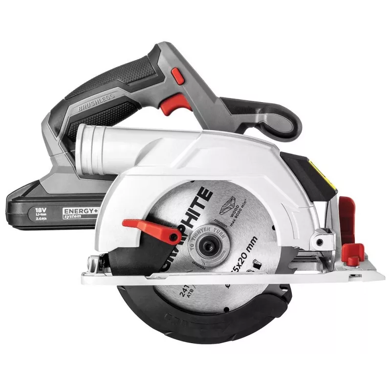 Serra circular manual Graphite 58G023, 16,5 cm, cinzento, vermelho, prateado, 4200 U/min