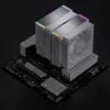 Jonsbo HX6280 refrigerador de CPU, PWM, RGB - 130 mm, branco