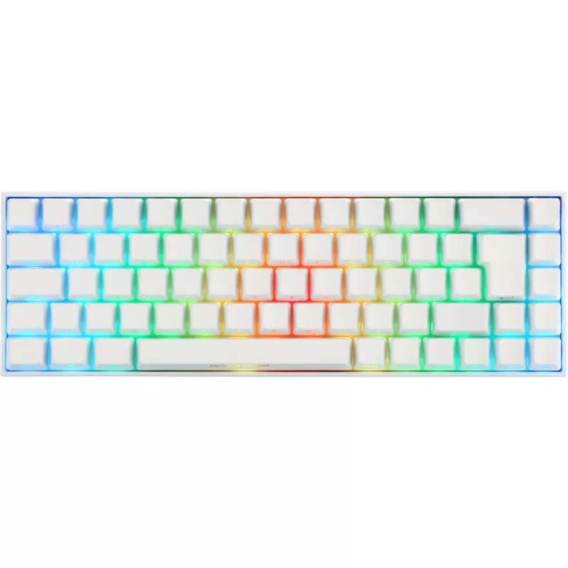 Deltaco GAM-100-W-DE. Teclado formato: 65%. Estilo do teclado: Reto. Interface do dispositivo: USB + Bluetooth, interruptor de tecla do teclado: interruptor mecânico,