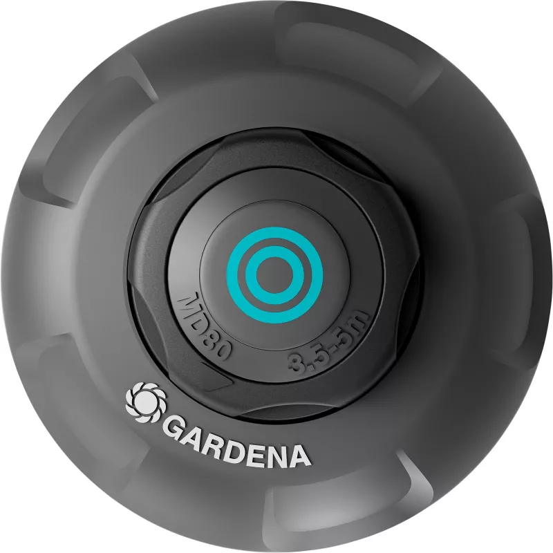 Sistema de rega aspersor retrátil MD80 preto cinzento alcance 3,5 a 5 metros