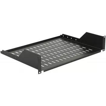 Prateleira de rack LOGON RAS210BL preto capacidade 30 kg 19 polegadas