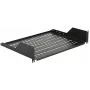 Prateleira de rack LOGON RAS210BL preto capacidade 30 kg 19 polegadas